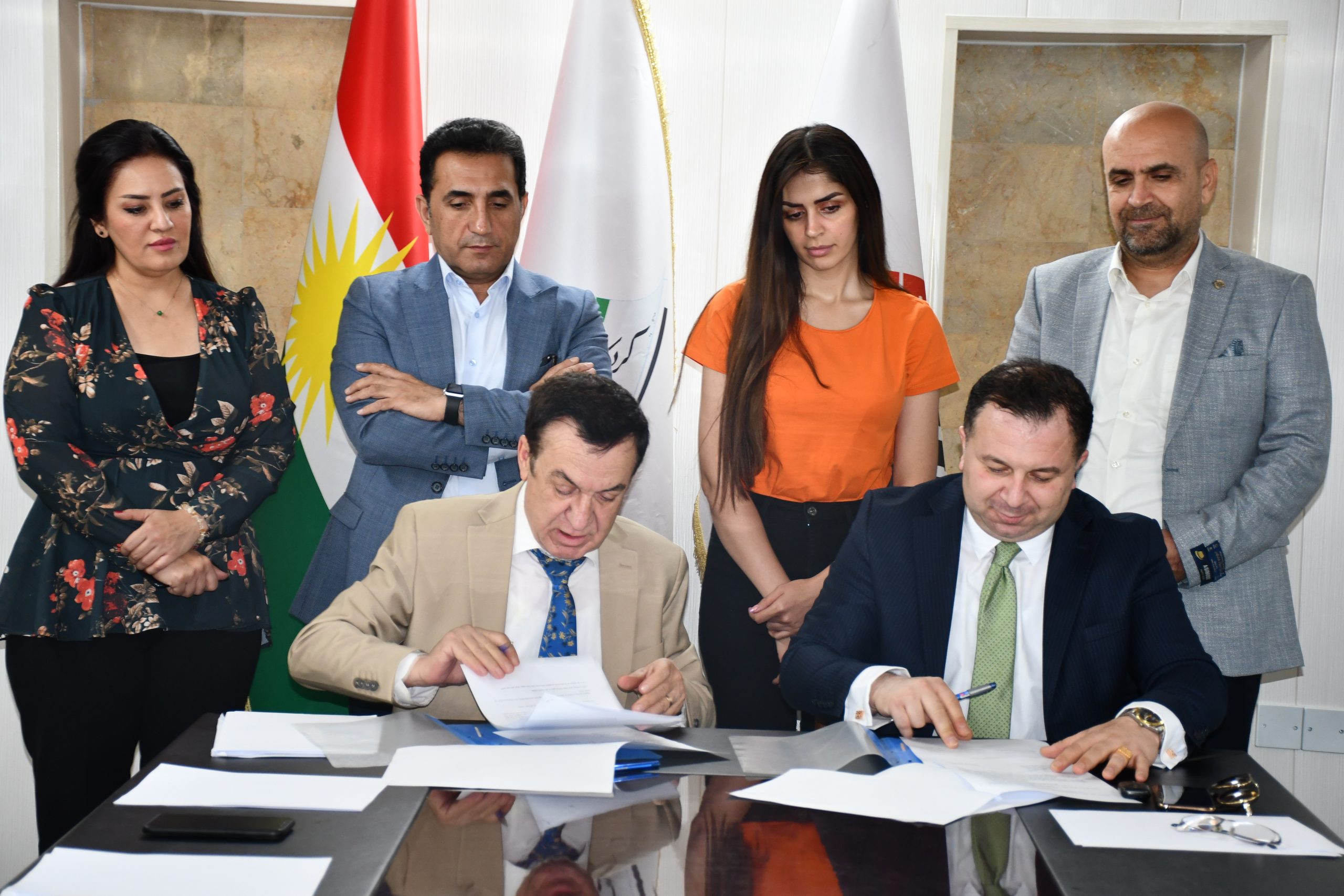 نقابة صحفيي كوردستان توقع مذكرة تفاهم مع منظمة كوردستان لمراقبة حقوق الانسان