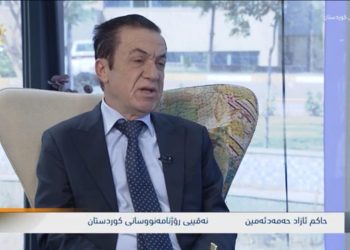 قناة كوردستان الفضائية تجري حوار صحفي مع نقيب صحفيي كوردستان